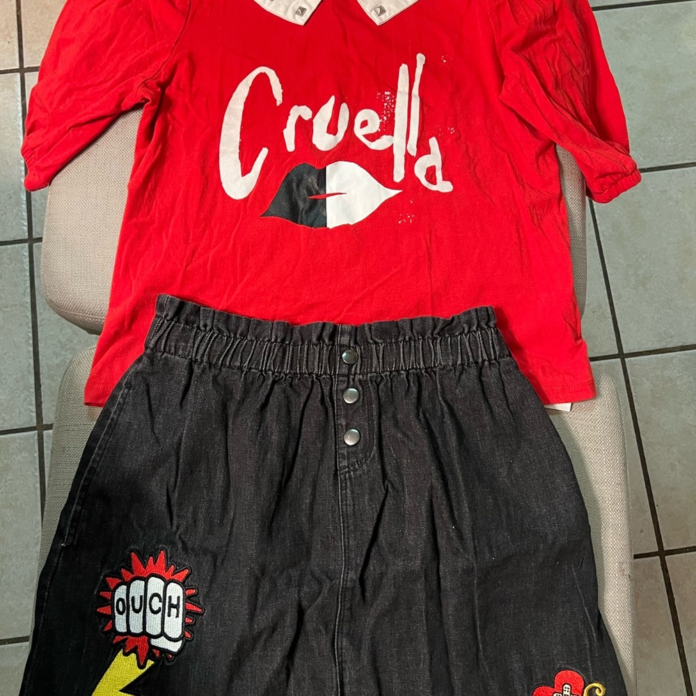 Disney Red and White Apparel